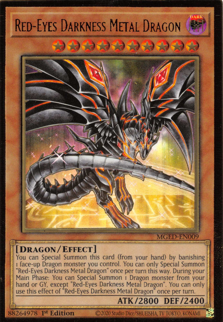 Red-Eyes Darkness Metal Dragon (Alternate Art) [MGED-EN009 