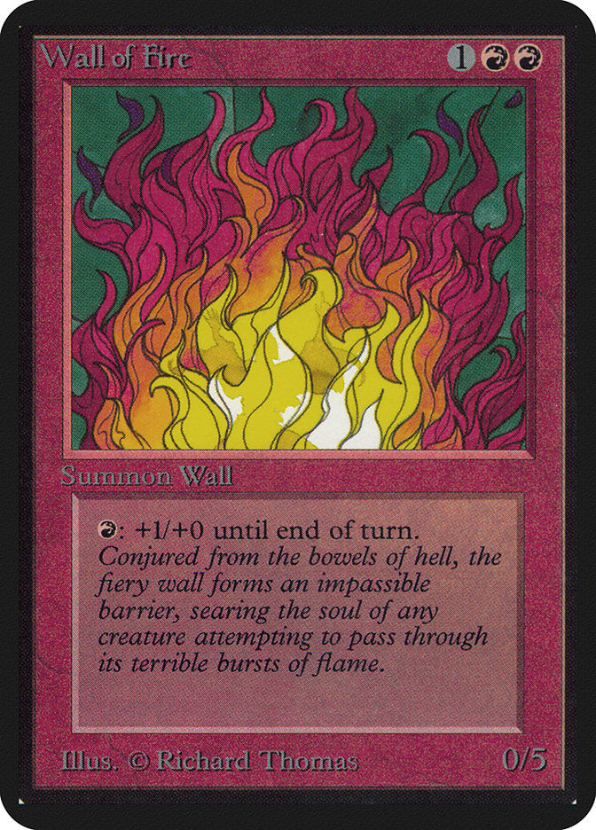 Wall of Fire [Alpha Edition] - Evolution TCG