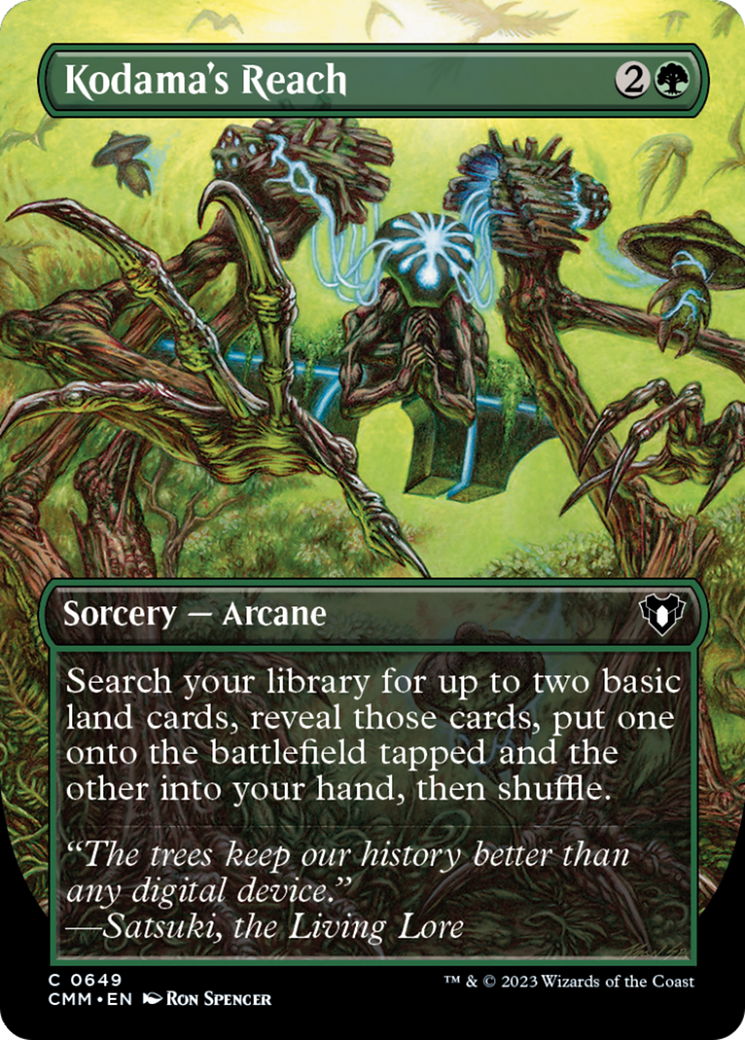 Kodama's Reach (Borderless Alternate Art) [Commander Masters] - Evolution TCG