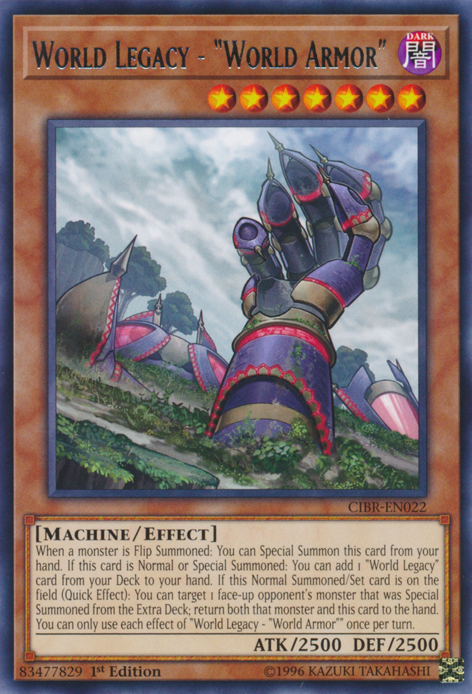 World Legacy - "World Armor" [CIBR-EN022] Rare - Evolution TCG