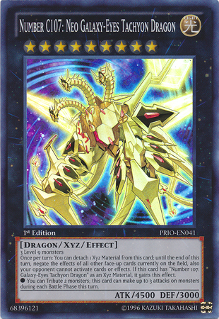 Number C107: Neo Galaxy-Eyes Tachyon Dragon [PRIO-EN041] Ultimate Rare - Evolution TCG