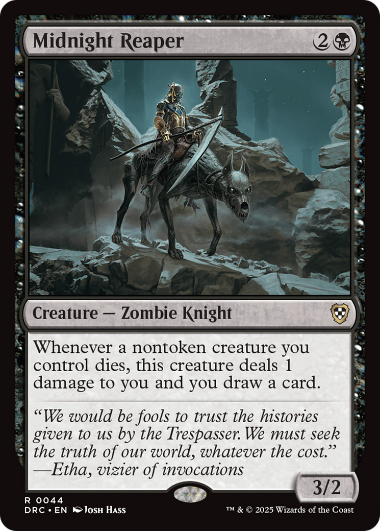 Midnight Reaper [Aetherdrift Commander] - Evolution TCG