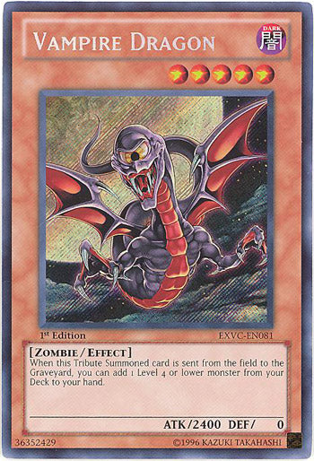 Vampire Dragon [EXVC-EN081] Secret Rare - Evolution TCG