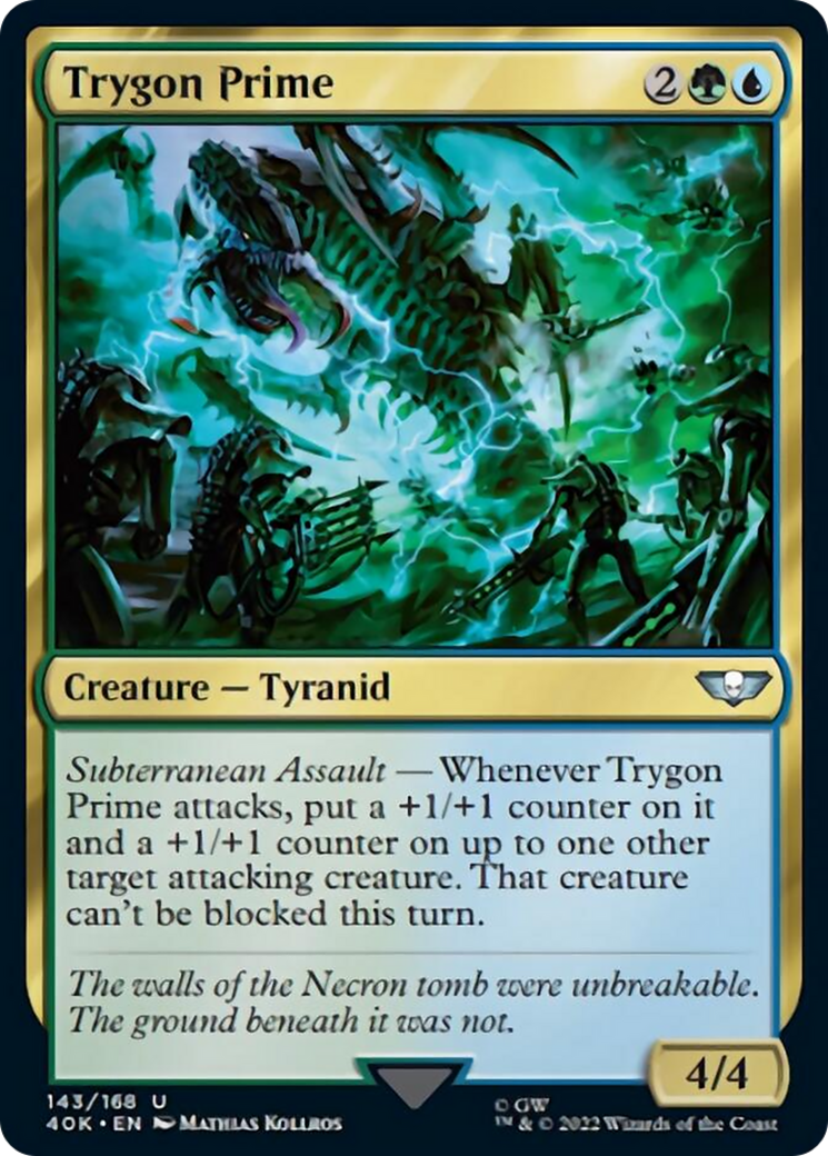 Trygon Prime (Surge Foil) [Warhammer 40,000] - Evolution TCG