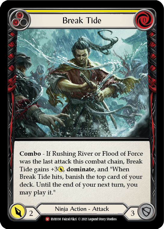 Break Tide [EVR038] (Everfest)  1st Edition Rainbow Foil - Evolution TCG