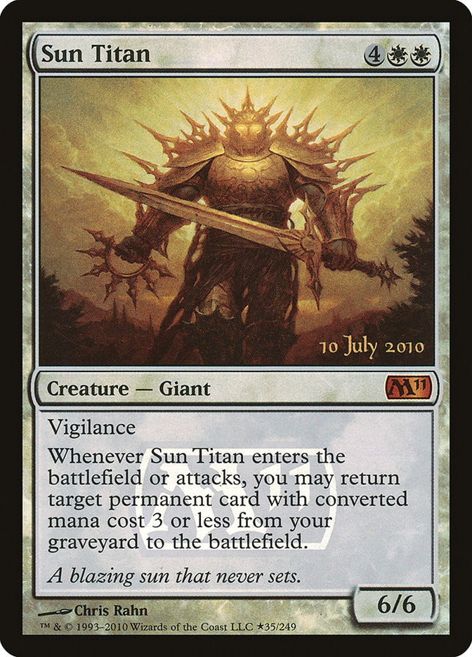 Sun Titan [Magic 2011 Prerelease Promos] - Evolution TCG