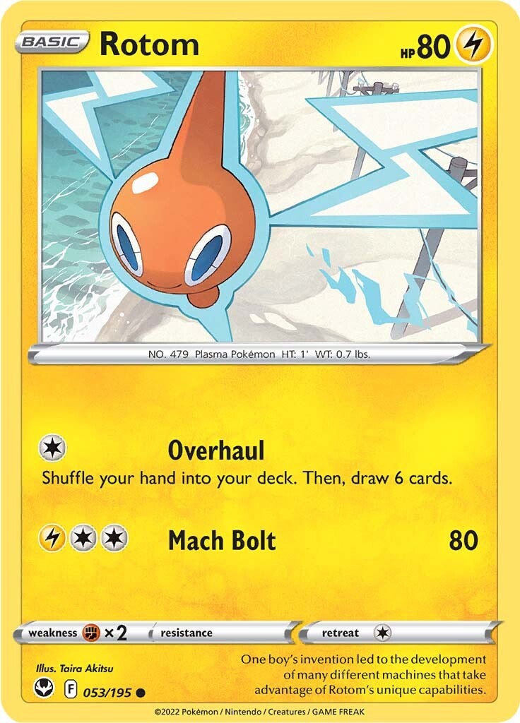 Rotom (053/195) [Sword & Shield: Silver Tempest] - Evolution TCG