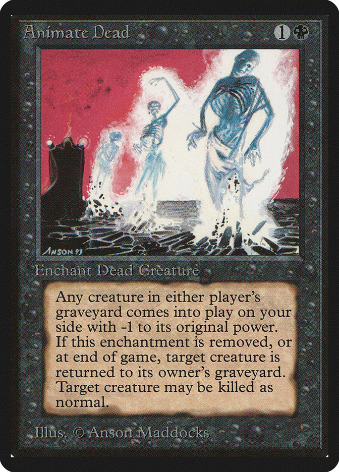 Animate Dead [Beta Edition] - Evolution TCG