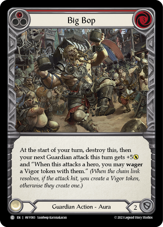 Big Bop (Red) [HVY083] (Heavy Hitters)  Rainbow Foil - Evolution TCG