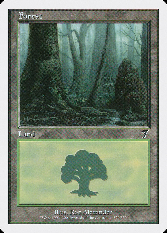 Forest (329) [Seventh Edition] - Evolution TCG