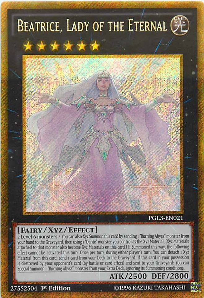 Beatrice, Lady of the Eternal [PGL3-EN021] Gold Secret Rare - Evolution TCG