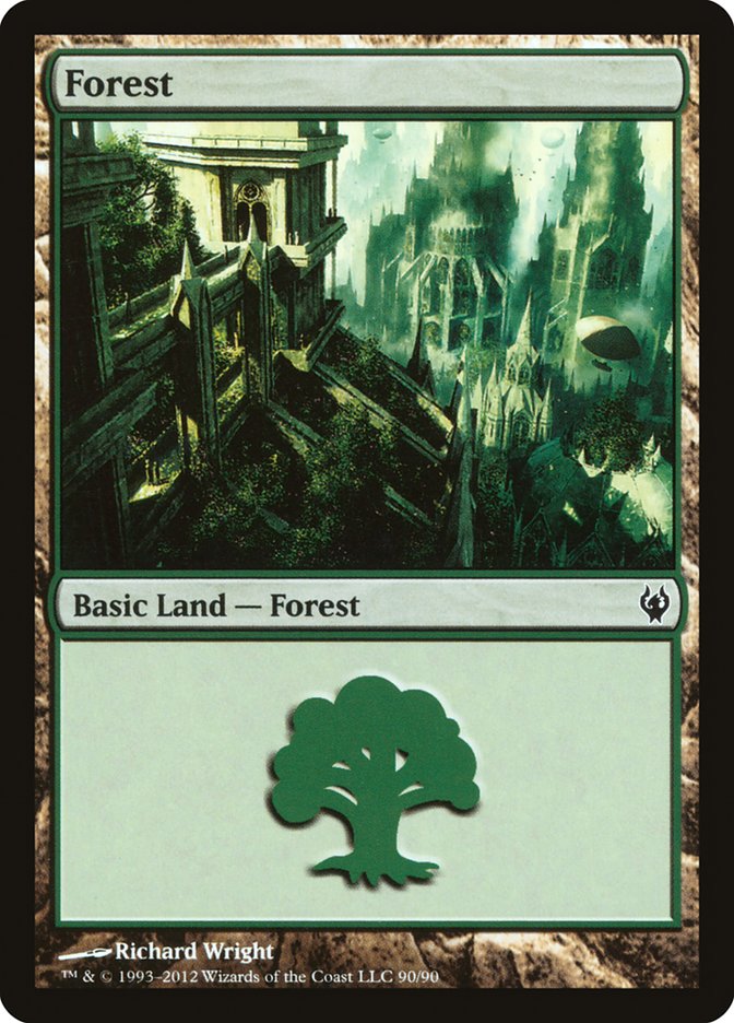 Forest (90) [Duel Decks: Izzet vs. Golgari] - Evolution TCG