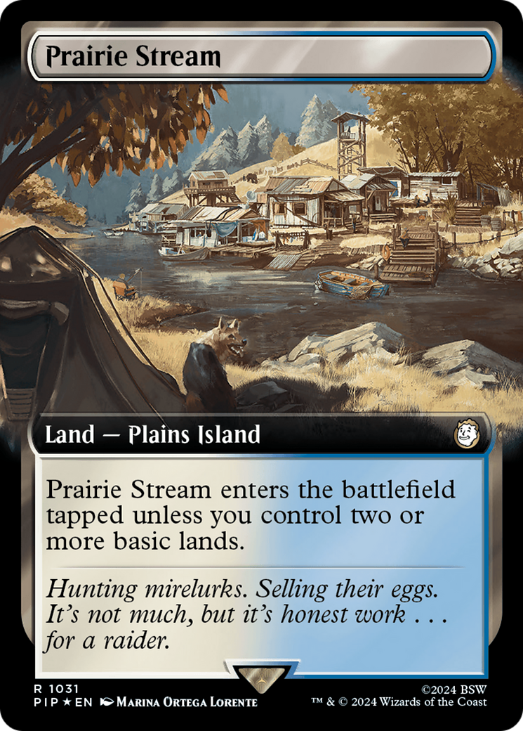 Prairie Stream (Extended Art) (Surge Foil) [Fallout] - Evolution TCG