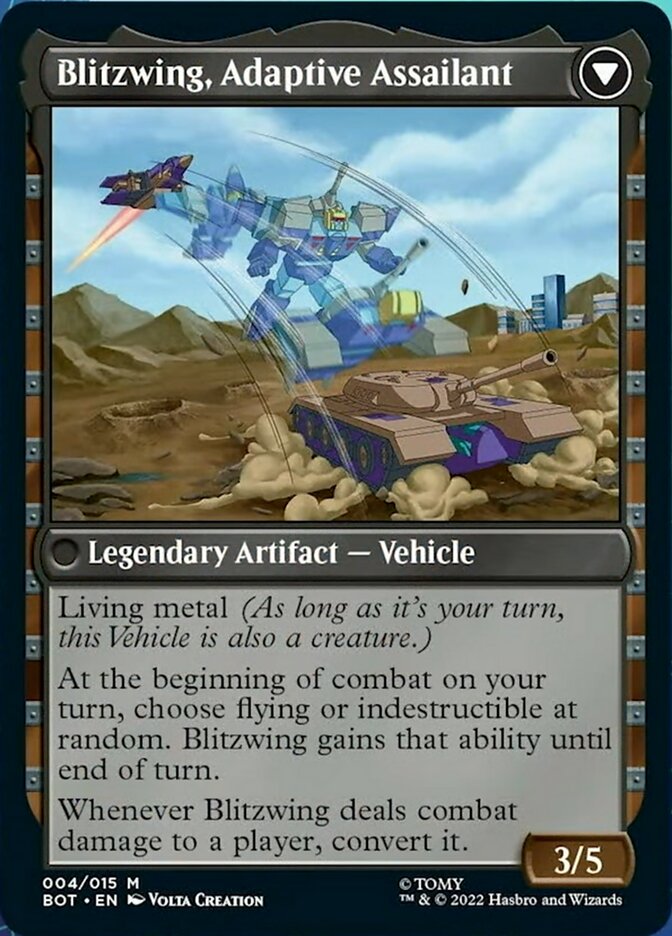 Blitzwing, Cruel Tormentor // Blitzwing, Adaptive Assailant [Transformers] - Evolution TCG