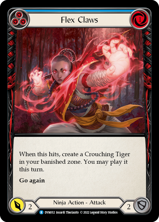 Flex Claws (Blue) [DYN052] (Dynasty)  Rainbow Foil - Evolution TCG