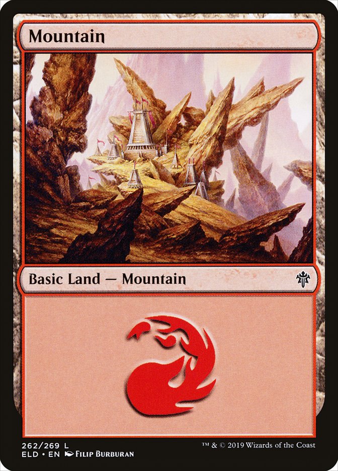 Mountain (262) [Throne of Eldraine] - Evolution TCG