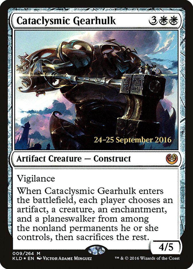 Cataclysmic Gearhulk [Kaladesh Prerelease Promos] - Evolution TCG