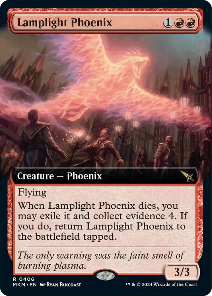 Lamplight Phoenix (Extended Art) [Murders at Karlov Manor] - Evolution TCG