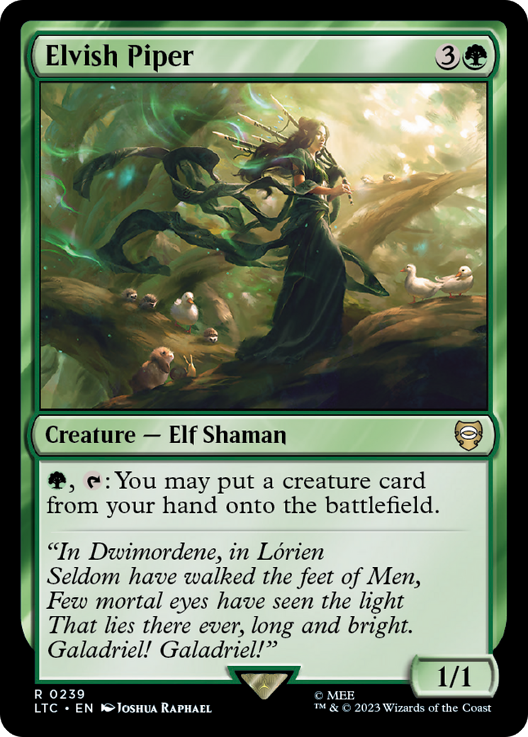 Elvish Piper [The Lord of the Rings: Tales of Middle-Earth Commander] - Evolution TCG