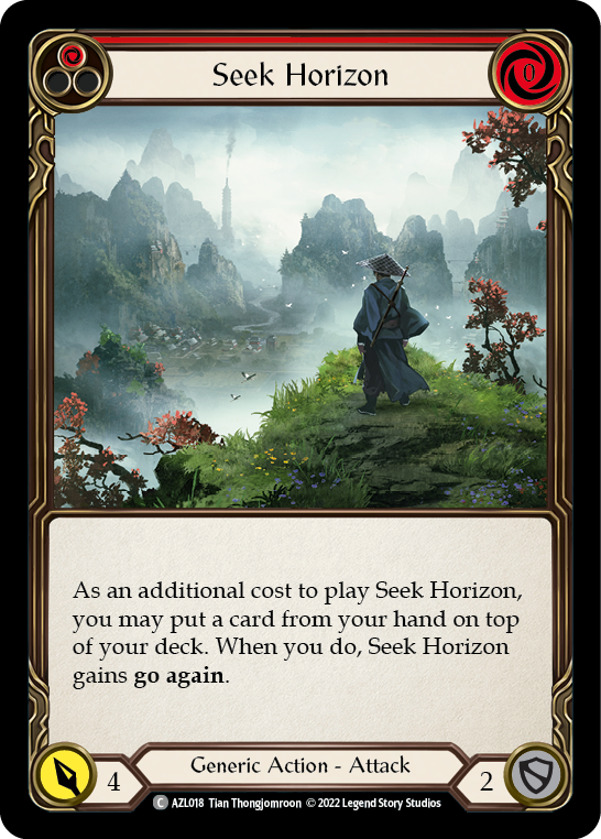 Seek Horizon (Red) [AZL018] (Outsiders Azalea Blitz Deck) - Evolution TCG