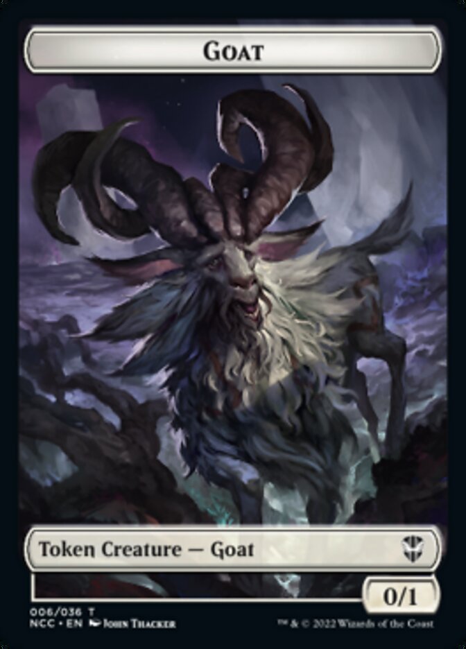 Zombie // Goat Double-Sided Token [Streets of New Capenna Commander Tokens] - Evolution TCG