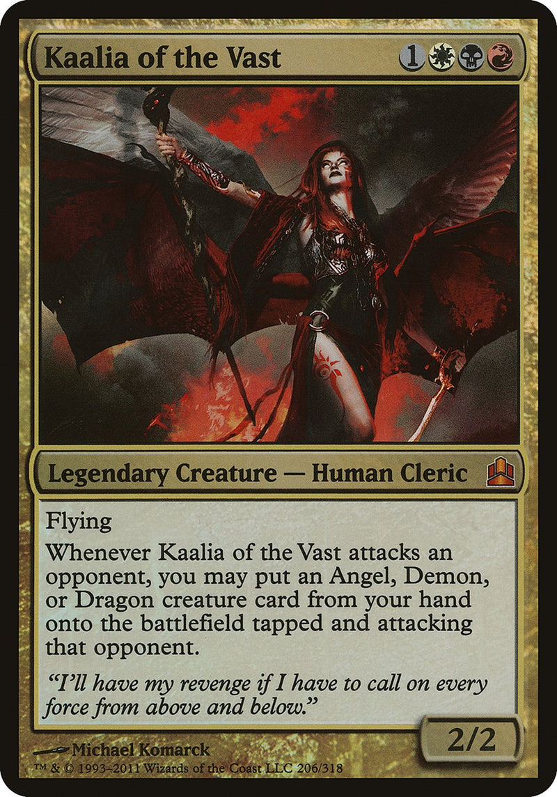 Kaalia of the Vast (Oversized) [Commander 2011 Oversized] - Evolution TCG