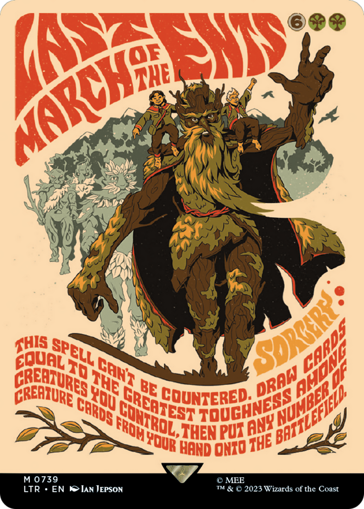 Last March of the Ents (Borderless Poster) [The Lord of the Rings: Tales of Middle-Earth] - Evolution TCG