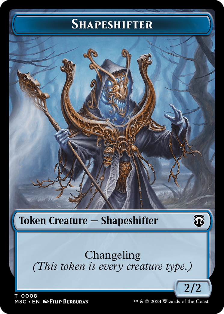 Beast (0010) // Shapeshifter (0008) Double-Sided Token [Modern Horizons 3 Commander Tokens] - Evolution TCG
