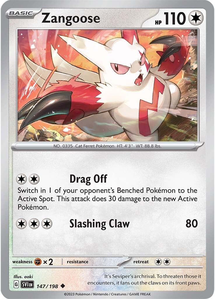 Zangoose (147/198) [Scarlet & Violet: Base Set] - Evolution TCG
