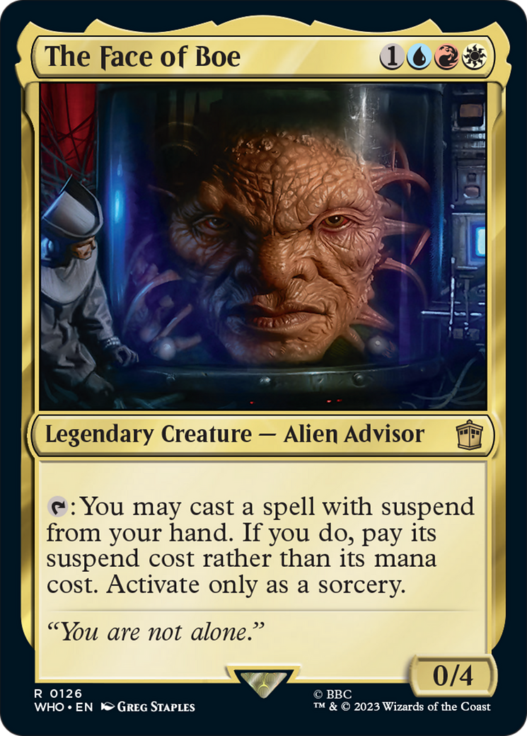 The Face of Boe [Doctor Who] - Evolution TCG