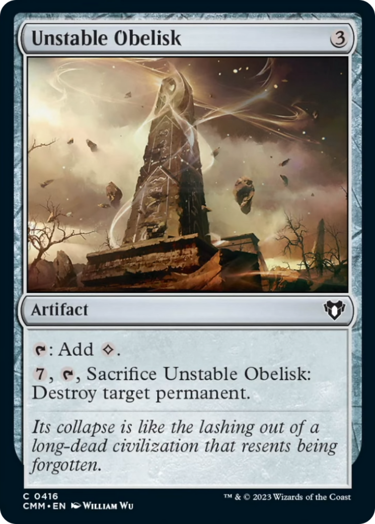 Unstable Obelisk [Commander Masters] - Evolution TCG