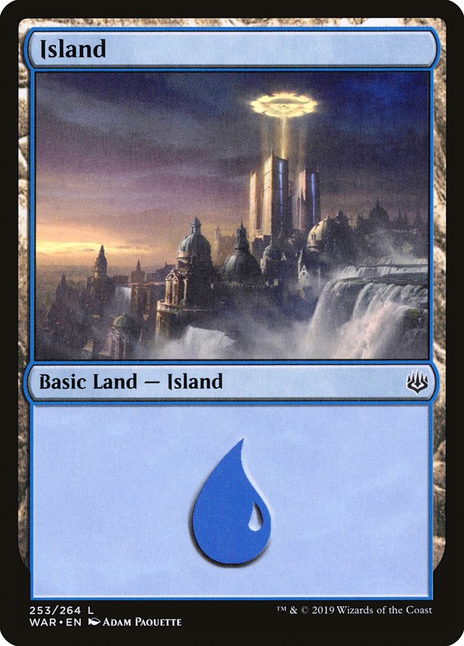 Island (253) [War of the Spark] - Evolution TCG