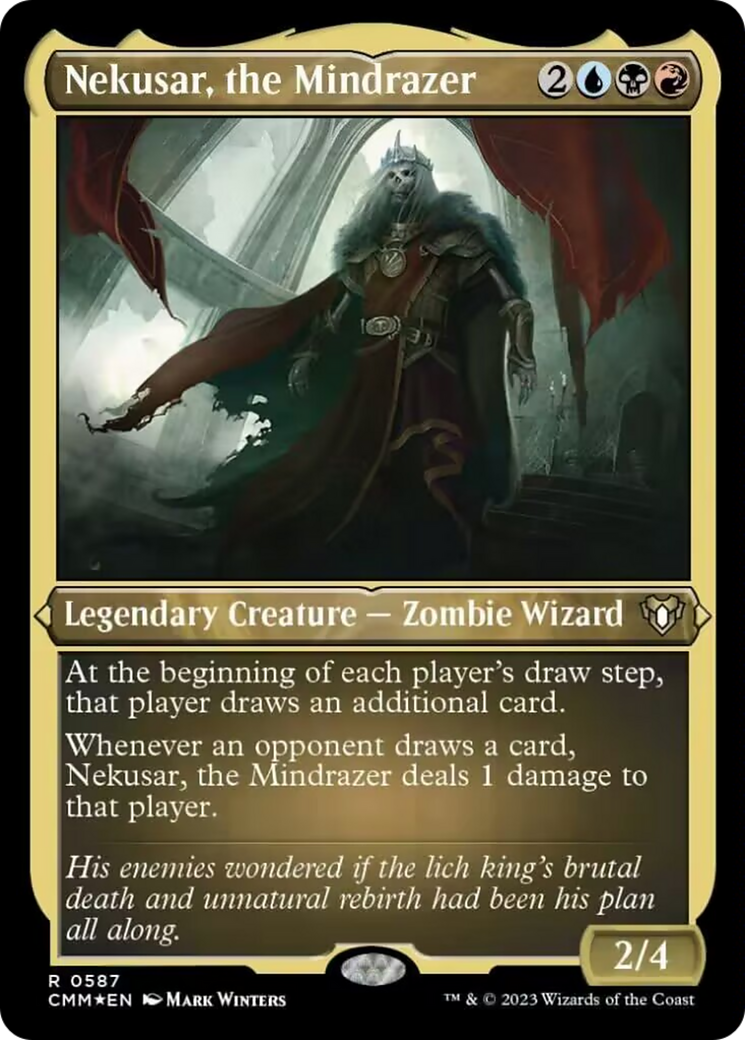 Nekusar, the Mindrazer (Foil Etched) [Commander Masters] - Evolution TCG