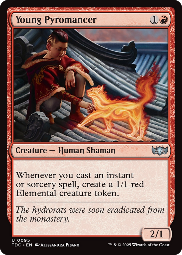 Young Pyromancer [Tarkir: Dragonstorm Commander] - Evolution TCG