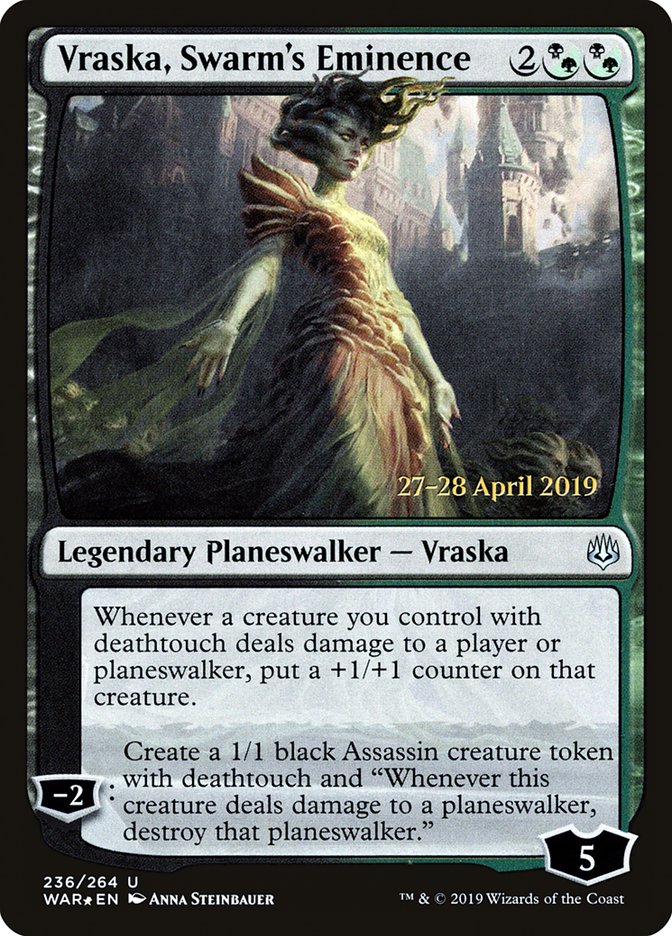Vraska, Swarm's Eminence [War of the Spark Prerelease Promos] - Evolution TCG