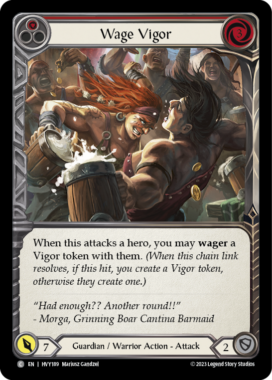 Wage Vigor (Red) [HVY189] (Heavy Hitters) - Evolution TCG