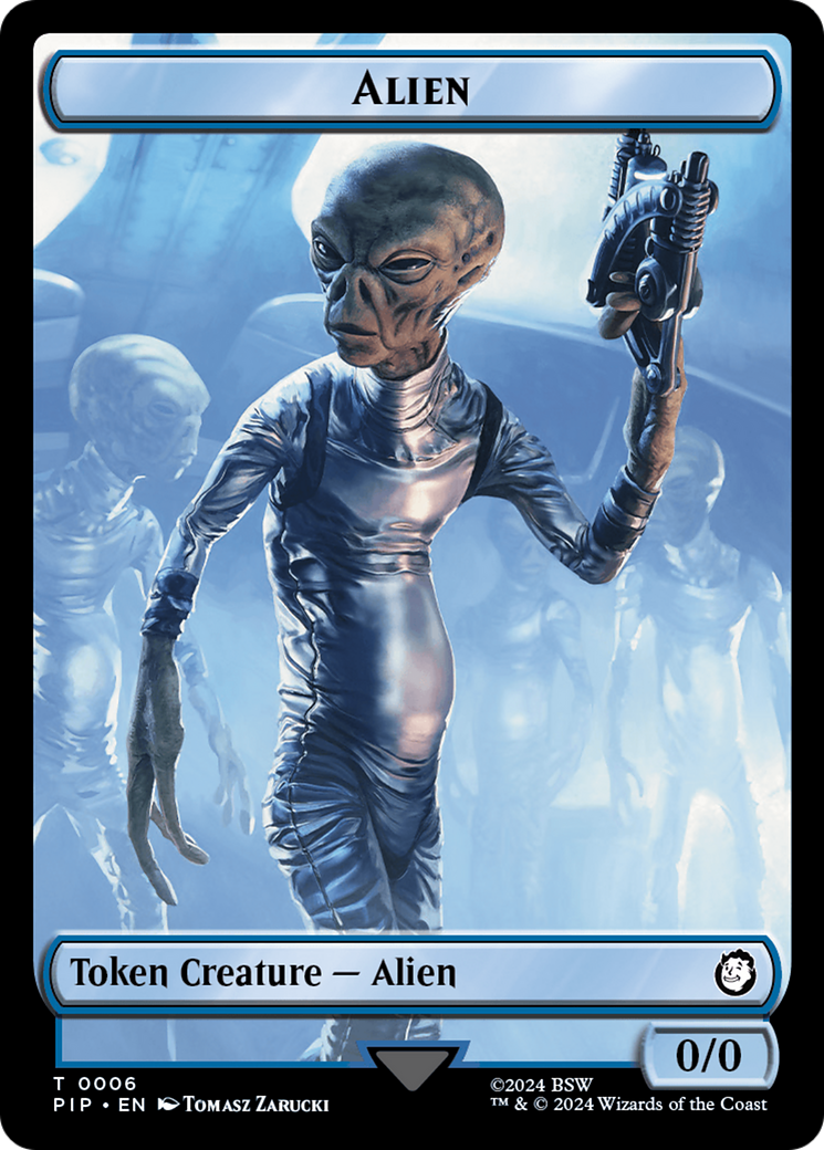 Alien // Clue Double-Sided Token [Fallout Tokens] - Evolution TCG