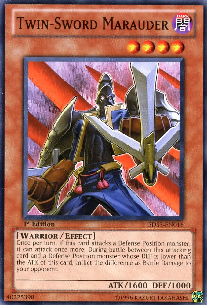 Twin-Sword Marauder [5DS3-EN016] Common - Evolution TCG