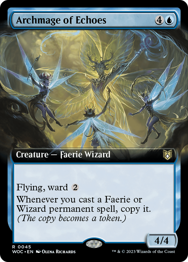 Archmage of Echoes (Extended Art) [Wilds of Eldraine Commander] - Evolution TCG