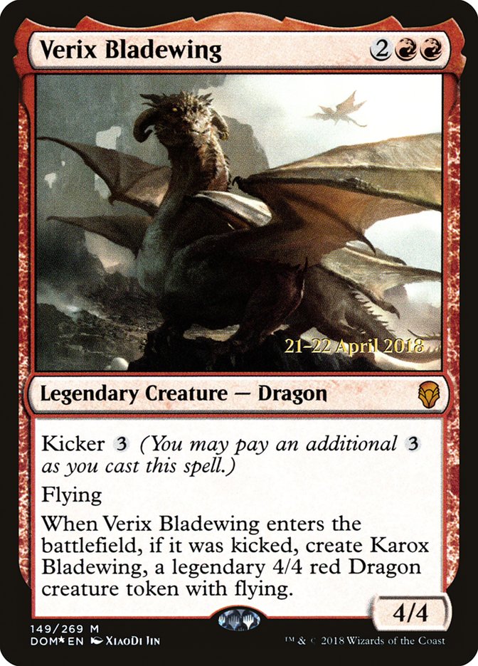 Verix Bladewing [Dominaria Prerelease Promos] - Evolution TCG