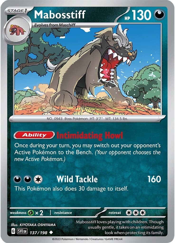 Mabosstiff (137/198) [Scarlet & Violet: Base Set] - Evolution TCG