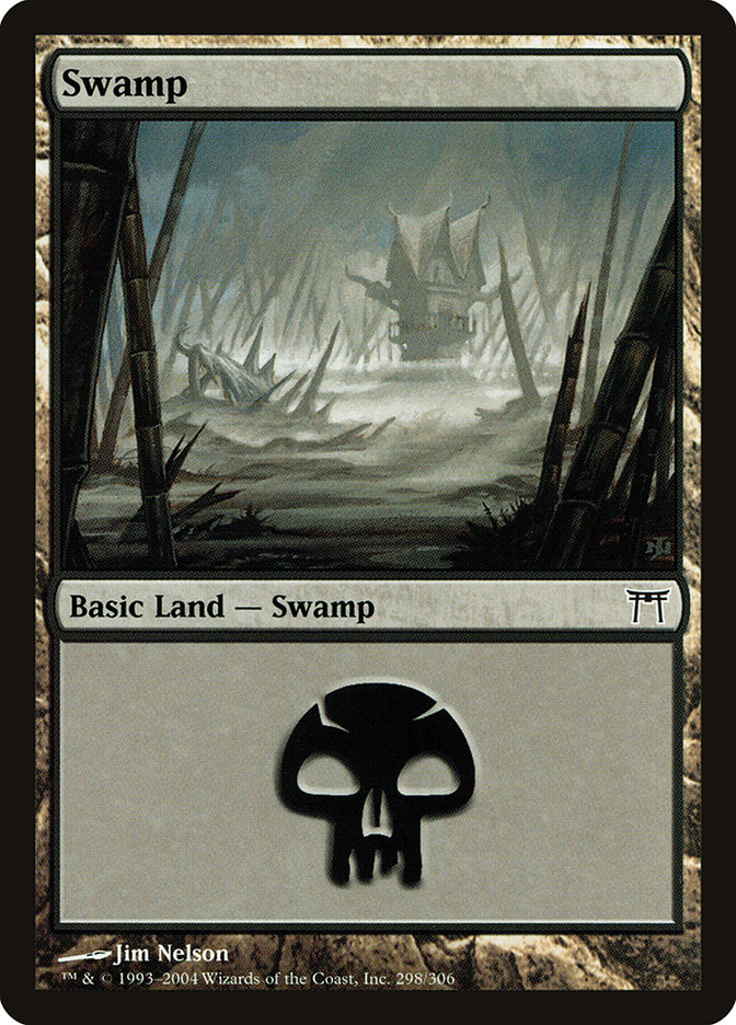 Swamp (298) [Champions of Kamigawa] - Evolution TCG