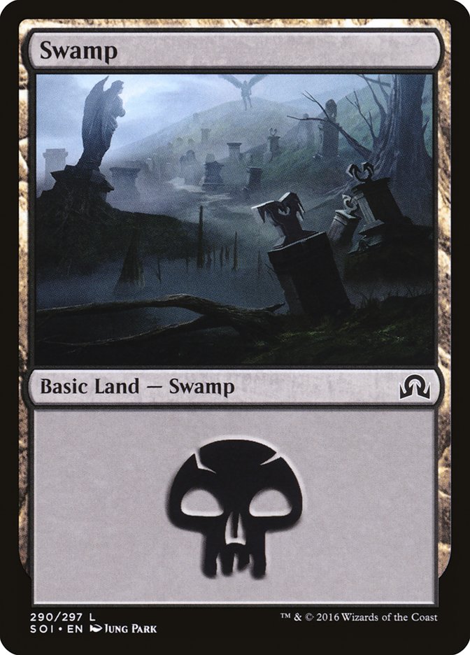 Swamp (290) [Shadows over Innistrad] - Evolution TCG