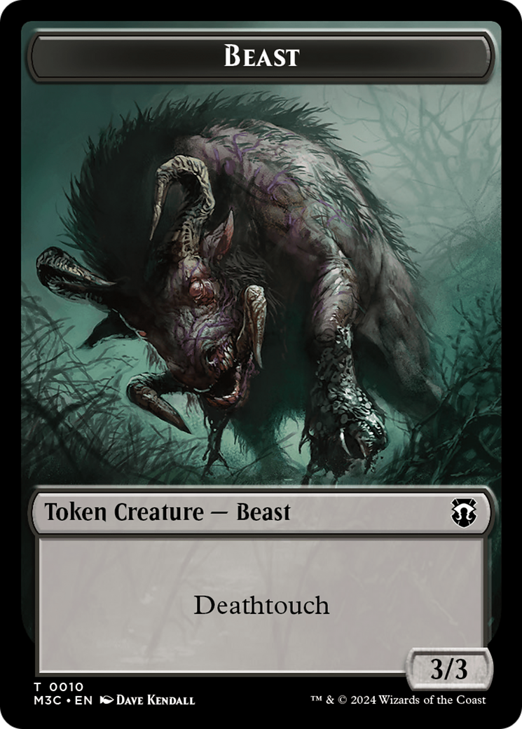 Beast (0010) // Shapeshifter (0008) Double-Sided Token [Modern Horizons 3 Commander Tokens] - Evolution TCG