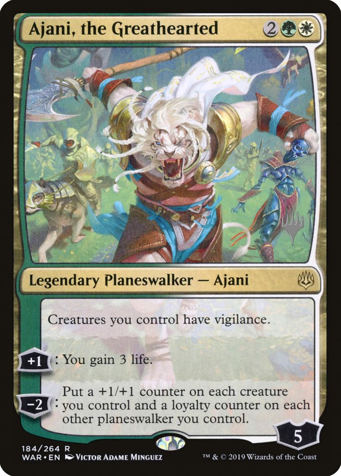 Ajani, the Greathearted (Promo Pack) [War of the Spark Promos] - Evolution TCG