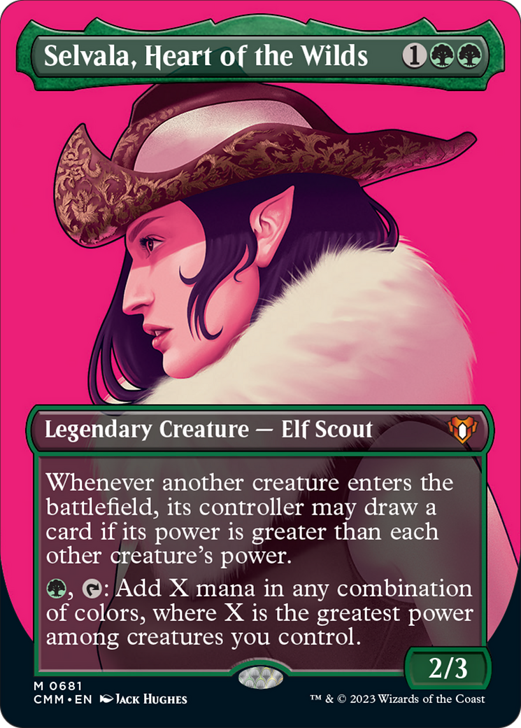 Selvala, Heart of the Wilds (Borderless Profile) [Commander Masters] - Evolution TCG