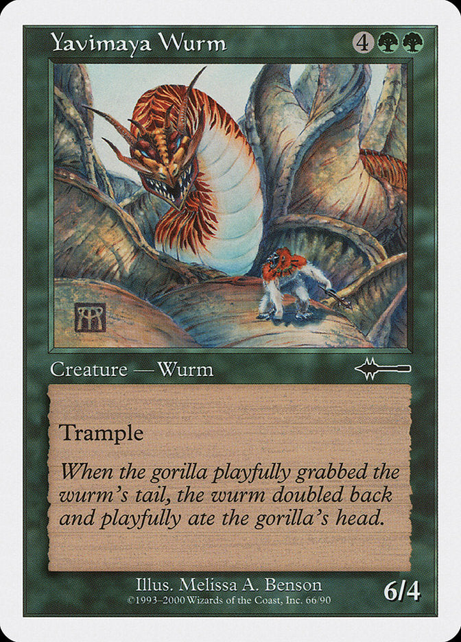 Yavimaya Wurm [Beatdown] - Evolution TCG