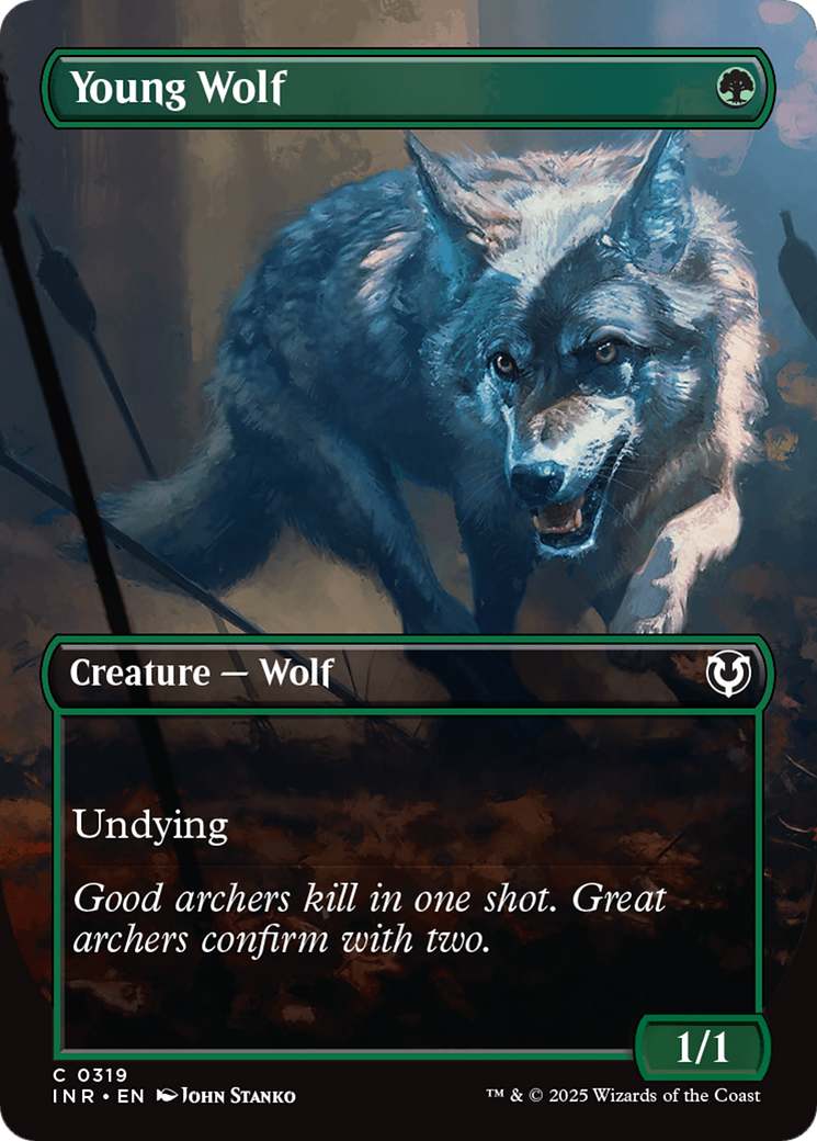 Young Wolf (Borderless) [Innistrad Remastered] - Evolution TCG