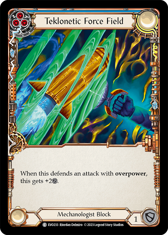 Teklonetic Force Field (Blue) [EVO233] (Bright Lights) - Evolution TCG