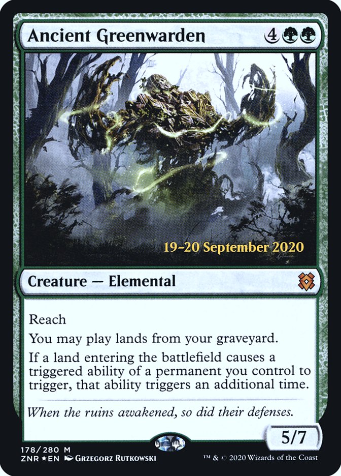 Ancient Greenwarden [Zendikar Rising Prerelease Promos] - Evolution TCG